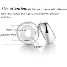 Carica l&#39;immagine nel visualizzatore di Gallery, GW Distanziatore Gomma Stopper Charms Bead in Argento Sterling 925 2 Pezzi... - Ilgrandebazar
