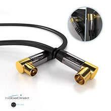 Carica l'immagine nel visualizzatore di Gallery, KabelDirekt Cavo Antenna Coassiale 90°, Gomito 90° Coassiale, Classe A, 2m - Ilgrandebazar