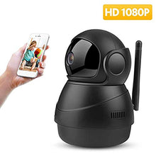 Carica l'immagine nel visualizzatore di Gallery, Chenzinan Macchina Fotografica Domestica della videocamera di Sicurezza dell'interno Webcam HD 1080P di Visione Notturna Telecamera di sorveglianza Monitor HD Network
