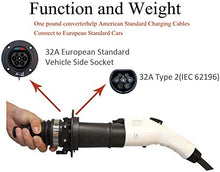 Carica l&#39;immagine nel visualizzatore di Gallery, KHONS Adattatore EV Tipo 2 a 1, 16/32A per Veicolo Elettrico Auto - Ilgrandebazar