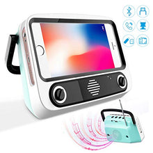 Carica l'immagine nel visualizzatore di Gallery, Altoparlante Bluetooth Portatile Retrò - Cassa Senza Fili con Radio FM e blu