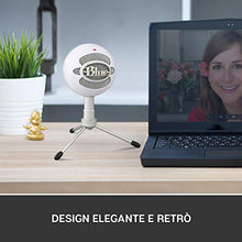 Carica l&#39;immagine nel visualizzatore di Gallery, Blue Microphones Snowball iCE USB Solo Microfono per Registrazione e Bianco - Ilgrandebazar