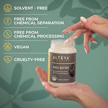 Carica l'immagine nel visualizzatore di Gallery, Аlteya Organics Burro di Karitè Biologico 300 g - Certificato USDA biologico 100% Puro, Naturale, Vegano - Burro naturale per il Corpo, Viso, Labbra, Capelli - Nutre, Protegge, Idratare