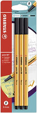 Carica l'immagine nel visualizzatore di Gallery, Fineliner - STABILO point 88 - Pack da 3 - Nero - Ilgrandebazar