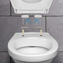 Carica l'immagine nel visualizzatore di Gallery, Sedile WC, HIMIMI Copriwater Universale con Chiusura Ammortizzata, O forma