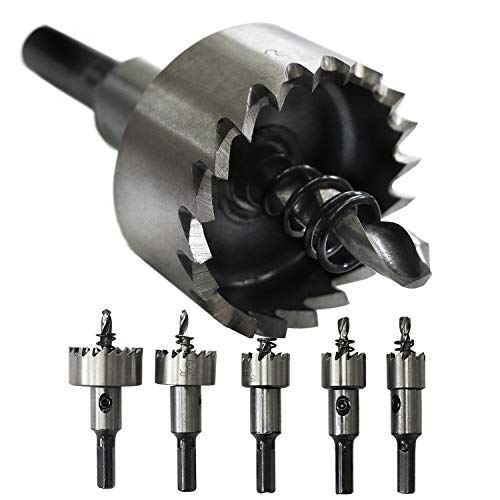 S&R Seghe a tazza Metallo HSS per Acciaio Cobalto / Set di 5 frese...