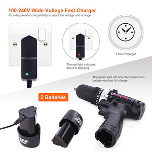 Trapano Avvitatore Batteria 12V, GOXAWEE 100Pz Kit Trapano... - Ilgrandebazar