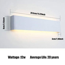 Carica l&#39;immagine nel visualizzatore di Gallery, OOWOLF LED Lampada da Parete Interno 12W 1200LM, Applique Interno... - Ilgrandebazar
