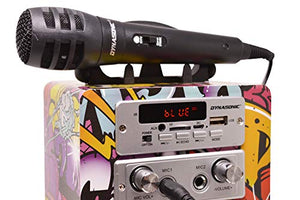 DYNASONIC 025 -Cassa Bluetooth Altoparlante Karaoke 10W | 2 Microfoni