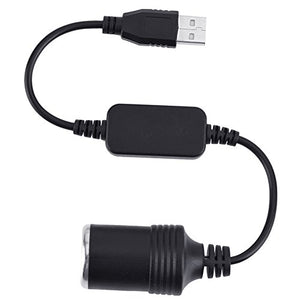 USB a maschio a 12 V auto presa accendisigari femmina convertitore