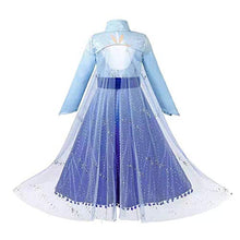 Carica l&#39;immagine nel visualizzatore di Gallery, NNDOLL Cappotto Costumi Carnevale Bambina Bimba Principessa Azzurro Abito... - Ilgrandebazar
