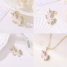 Carica l'immagine nel visualizzatore di Gallery, Collana per Bambini Unicorno Ragazze Rainbow Cloud Gioielli Regalo di... - Ilgrandebazar