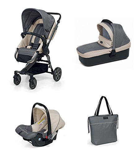 Foppapedretti Supertres Sistema Combinato con Passeggino, Navicella, Silver
