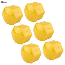 Carica l&#39;immagine nel visualizzatore di Gallery, KIMISS 20pcs tappi per dadi ruota auto, 19mm Auto Hub Coprivite Giallo