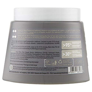 Alama Professional Repair Maschera Ristrutturante e Protettiva per Capelli Danneggiati e Sfibrati, Formula con Cheratina, Trattamento Tonificante e Ristrutturante, 90% Ingredienti Naturali, 500ml