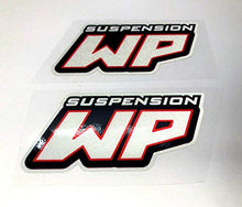 Carica l'immagine nel visualizzatore di Gallery, MOTORBIKE RACING WP Suspension 2pz Adesivi Vintage Vinile Forcella 8,5cm...