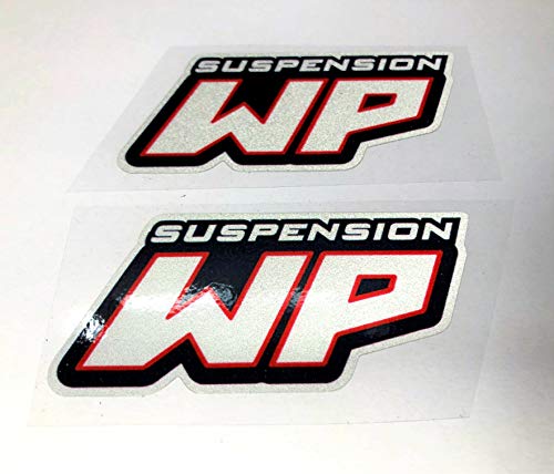 MOTORBIKE RACING WP Suspension 2pz Adesivi Vintage Vinile Forcella 8,5cm...