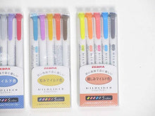 Carica l&#39;immagine nel visualizzatore di Gallery, Zebra Mildliner Set di 20 evidenziatori, colori pastello