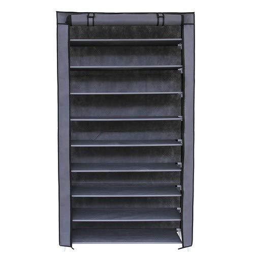 SONGMICS RXJ36G Scarpiera Antipolvere a 10 Livelli, capacità Fino a 40 Grigio - Ilgrandebazar
