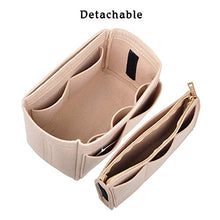 Carica l'immagine nel visualizzatore di Gallery, NEPAK Organizzatore di feltro per donne (con borsa rimovibile),Feltro Beige