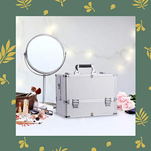 Carica l&#39;immagine nel visualizzatore di Gallery, Joligrace Valigetta Trucchi Beauty Case Valigia Porta Silver