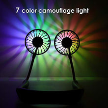 Carica l&#39;immagine nel visualizzatore di Gallery, Ventilatore Portatile Personale,Ventilatore Indossabile da Nero