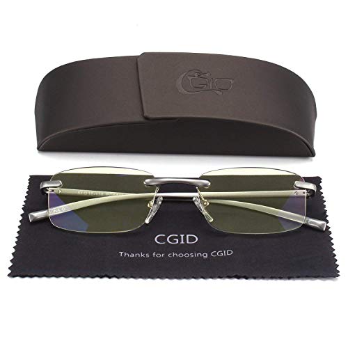 CGID Occhiali da Lettura per Lettori Unisex Leggeri Senza Montatura 300 - Ilgrandebazar