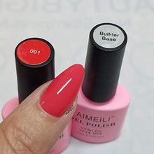 Carica l'immagine nel visualizzatore di Gallery, AIMEILI Clear Builder Gel Unghie e Base Coat 2 in 1 Smalto Semipermente in...