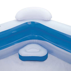 Bestway Piscina Family Pentagono Gonfiabile, 575 Litri, Bianco Azzurro, 207...