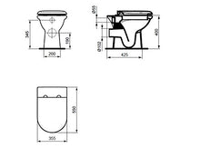 Carica l&#39;immagine nel visualizzatore di Gallery, Ideal Standard T627701 Copriwater Originale Esedra, in Termoindurente 42 x... - Ilgrandebazar