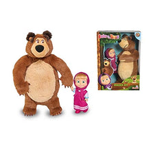 Carica l&#39;immagine nel visualizzatore di Gallery, Simba Masha Minidoll Classica con Orso Plush 25 Cm Personaggi E Playset,...