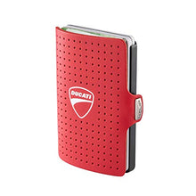 Carica l'immagine nel visualizzatore di Gallery, I-CLIP ® Portafoglio DUCATI Rosso, La Telaio Gunmetal-black - Ilgrandebazar