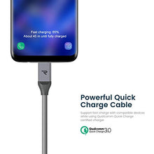 Carica l'immagine nel visualizzatore di Gallery, RAMPOW Cavo USB Type C 【Ricarica Rapida QC 3.0,5V 3A】 C 1M, Grigio