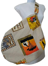 Carica l&#39;immagine nel visualizzatore di Gallery, Borsa vintage di stoffa spalla Africa. Multiuso, che aumenta le... - Ilgrandebazar