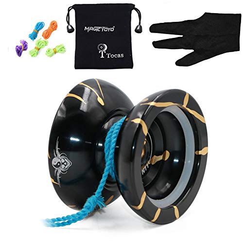 Originale yo-yo magico N11 lega di alluminio professionali palle Oro Nero