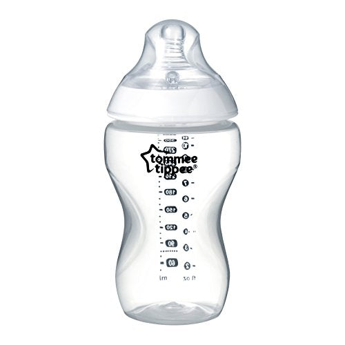 Tommee Tippee Closer to Nature Biberon Decorato, 340 ml, 1 Pezzo, Trasparente - Ilgrandebazar