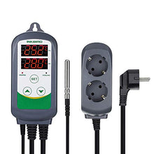 Carica l&#39;immagine nel visualizzatore di Gallery, Inkbird ITC-308 LED Digitale Regolatore di Temperatura Termocoppia Termostato con Doppio Relè per Riscaldamento Mat, Serra Riscaldatore, Allevamento