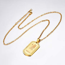 Carica l&#39;immagine nel visualizzatore di Gallery, U7 Collana Pendente Cindolo Dog Tag Zodiacale Zodiaco 06 Vergine - Ilgrandebazar
