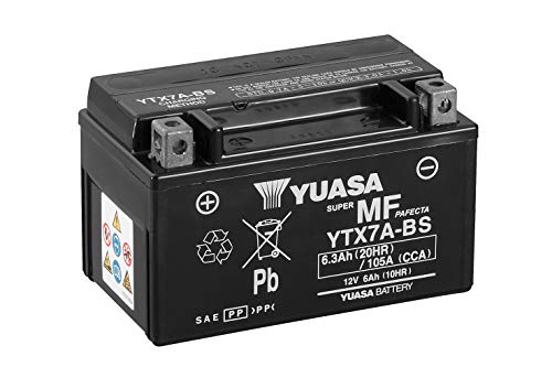 YUASA BATTERIE YTX7A-BS AGM aperto con imballaggio acido