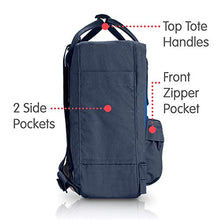 Carica l&#39;immagine nel visualizzatore di Gallery, Fjällräven Kånken Mini Zaino Unisex Grigio (Graphite/Un Blue)