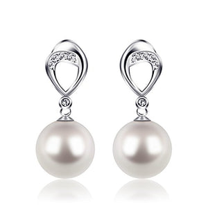 Perla Orecchini Argento 925 D.Perlla Donne D'acqua Dolce Coltivate a... - Ilgrandebazar