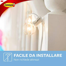 Carica l&#39;immagine nel visualizzatore di Gallery, Command 17026CLR 20 Ganci Adesivi a Clip e 24 Strisce Biadesive, Trasparente