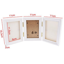 Carica l&#39;immagine nel visualizzatore di Gallery, FLOWOW Bianco Impronta Bambino neonato cornice piedi mani White+White