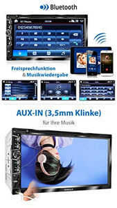 XOMAX XM-2D6907 Autoradio con mirrorlink, Schermo Touch Screen da 17,7 cm /...