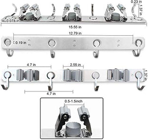 Shackcom Portascope da Muro in Acciaio Inossidabile con 3 posti e 4 Ganci... - Ilgrandebazar