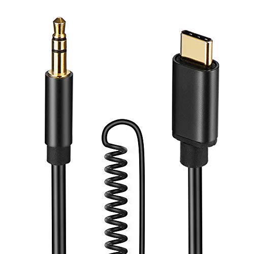 USB C a 3,5 mm jack audio Aux Cavo, 1,4 M adattatore Tipo C cavo per...