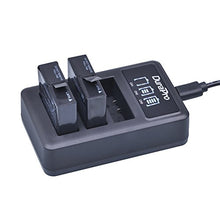 Carica l&#39;immagine nel visualizzatore di Gallery, DuraPro - Batteria AZ16-1 1400 mAh + LED 3 slot USB Charger per Xiaomi YI...