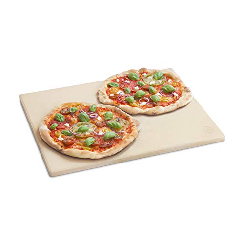 BURNHARD Pietra per Pizza Forno e Barbecue, Cordierit, 45 x 35 x 1.5 cm