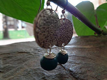 Carica l&#39;immagine nel visualizzatore di Gallery, ✿ SEMI DI ASAI TURCHESE BOHO ETHNO MANDALA ✿ orecchini esotici - regalo...