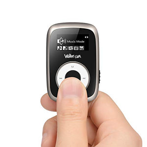 Walkercam M2 Clip Lettore MP3 con Radio FM, Musicale da 8 GB per Nero